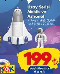 GOKİDY UZAY SERİSİ MEKİK VE ASTRONOT OYUNCAK